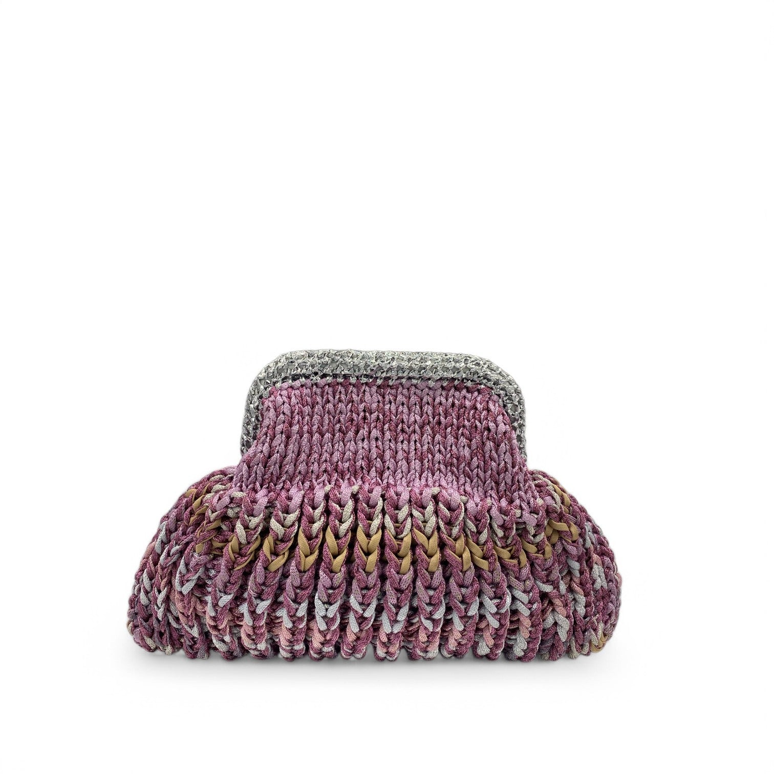 SIS CLUCH -PINK/SILVER